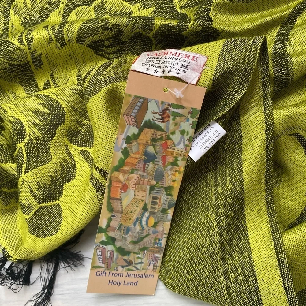 VERY LARGE 100% cashmere shawl Gift from Jerusalem NWT